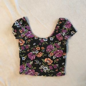 floral // crop top